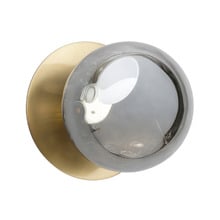 Lassie Molten Ripple Glass Cool White LED Outdoor Wall Light